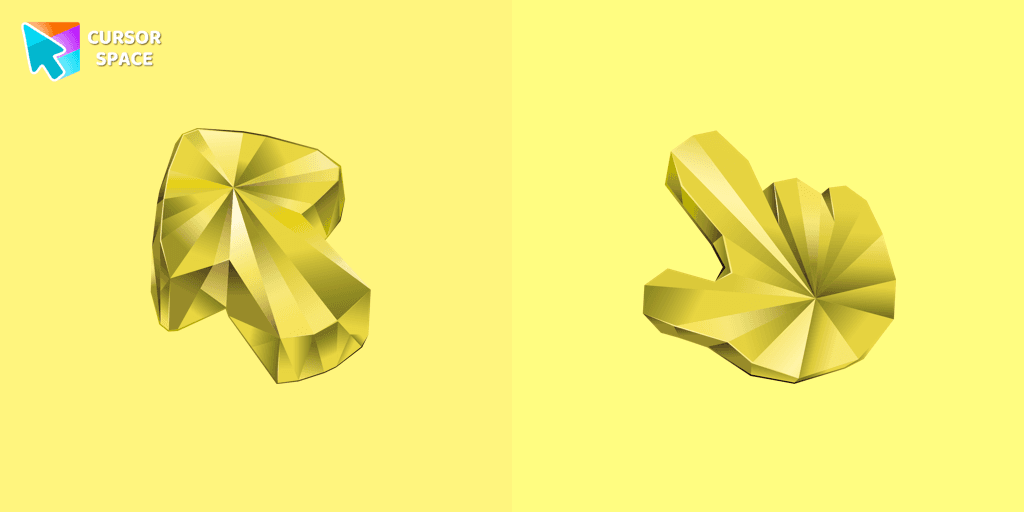 Yellow Sapphire Texture cursor cursor pack